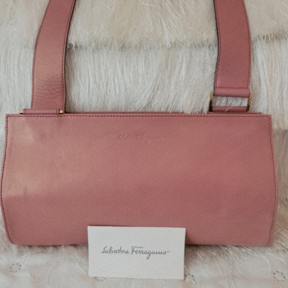 Ferragamo Leather Baguette